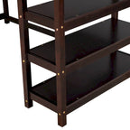 Twin Solid Wood Loft Bed with Integrated Desk