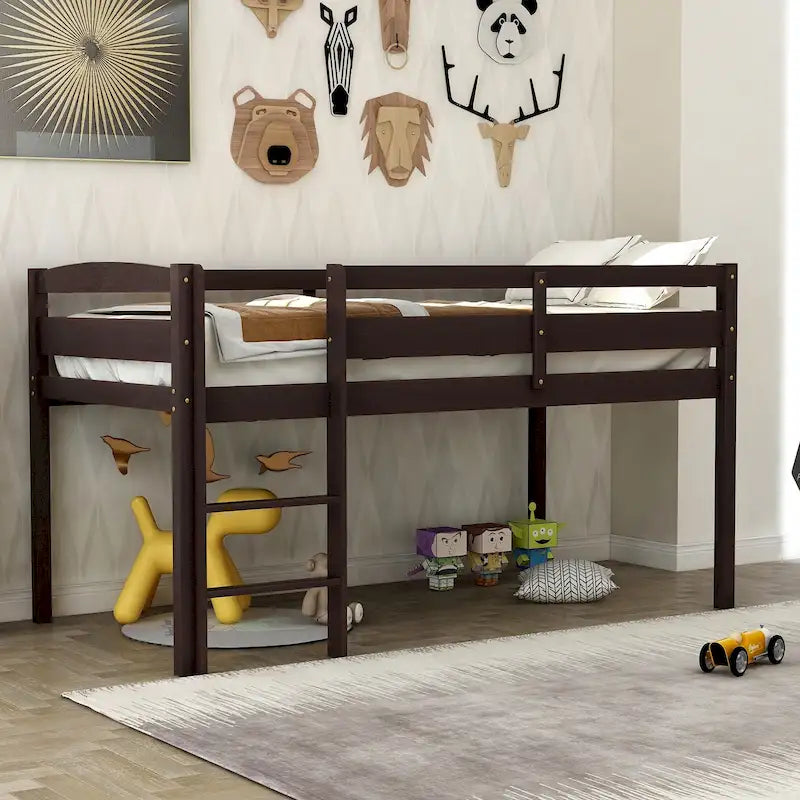 Twin Metal House Tent Bed with Slats for Playtime and Sleep