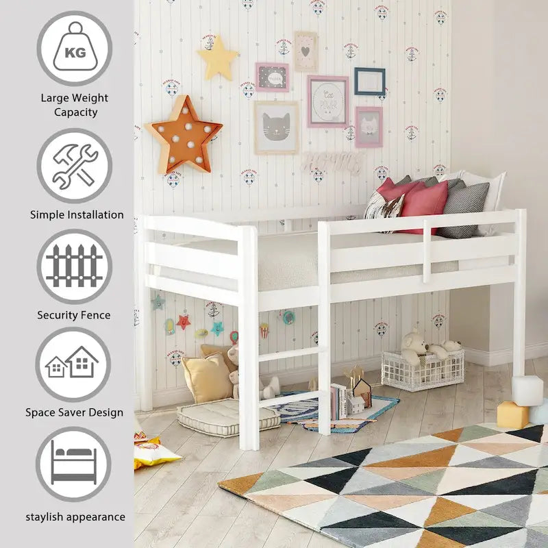 Twin Metal House Tent Bed with Slats for Playtime and Sleep