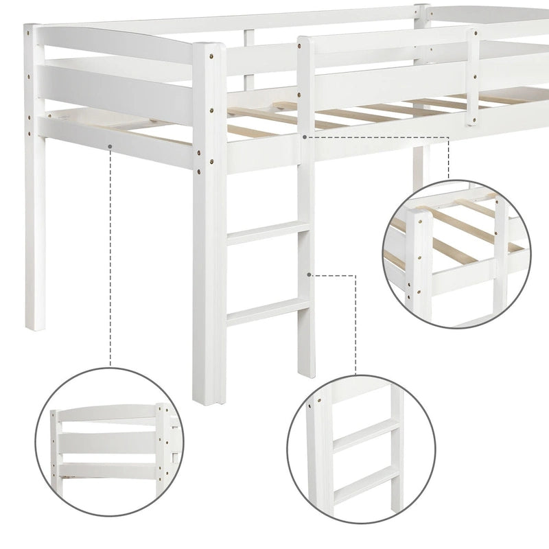 Twin Metal House Tent Bed with Slats for Playtime and Sleep