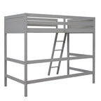 Solid Wood Twin Size Loft Bed with Ladder, Kids Bed